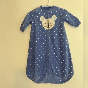 Carter's Blue Sleep Sack with Mouse and Polka Dots
